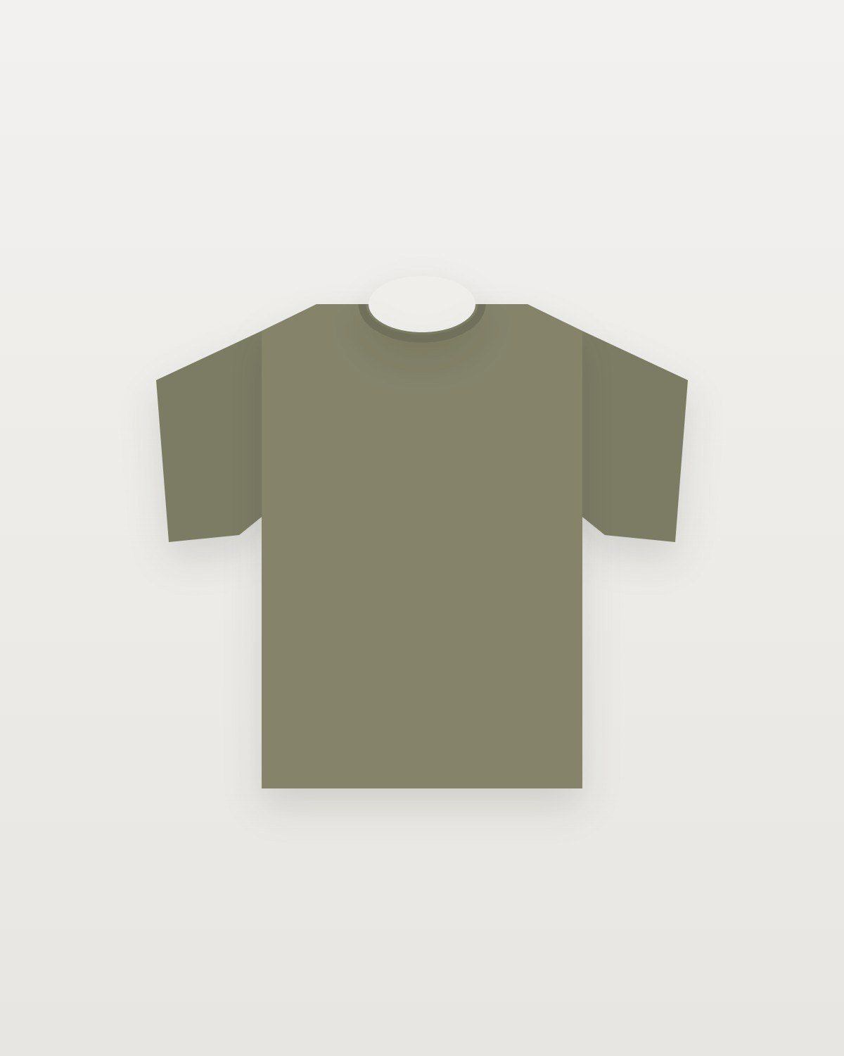 boxy tee olive