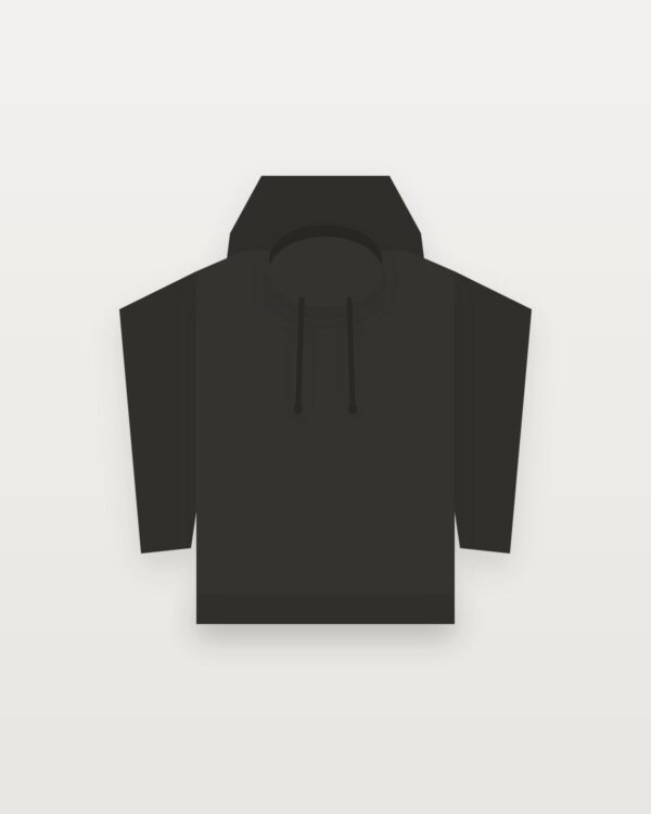 heavy hoodie washed black