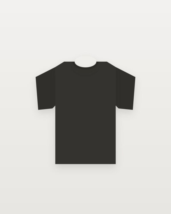 heavy tee washed black