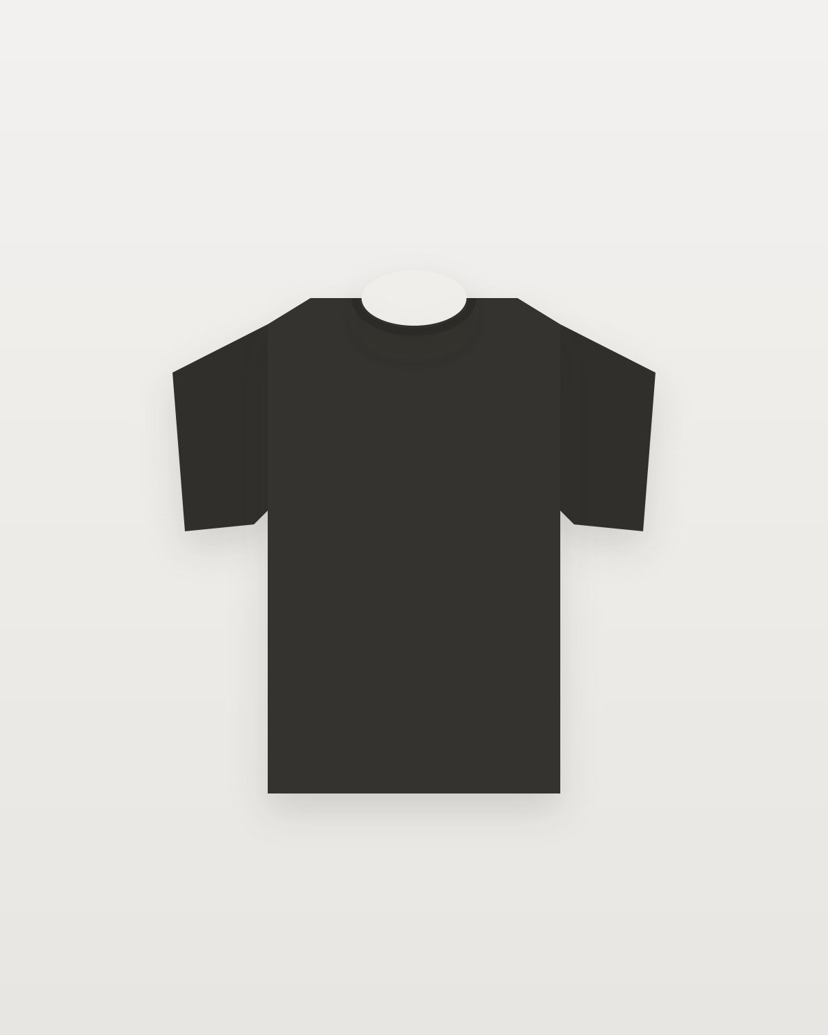 heavy tee washed black