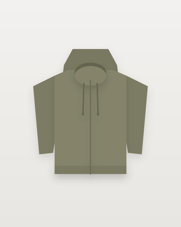 zip hoodie olive