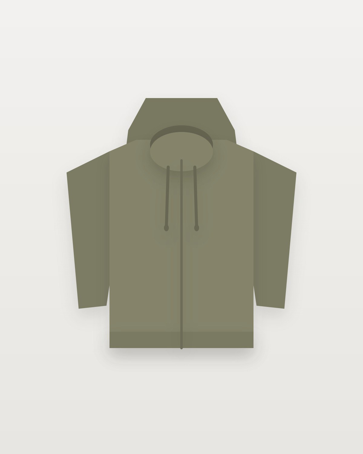 zip hoodie olive